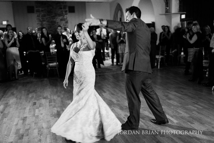 First dance Old Mill at Rose Valley reception