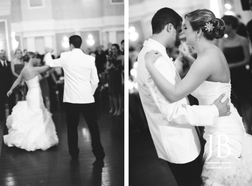 arts ballroom bride and groom first dance
