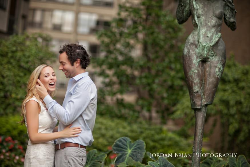 Nick black and white film portrait during Rittenhouse Square engagement session in Philadelphia
