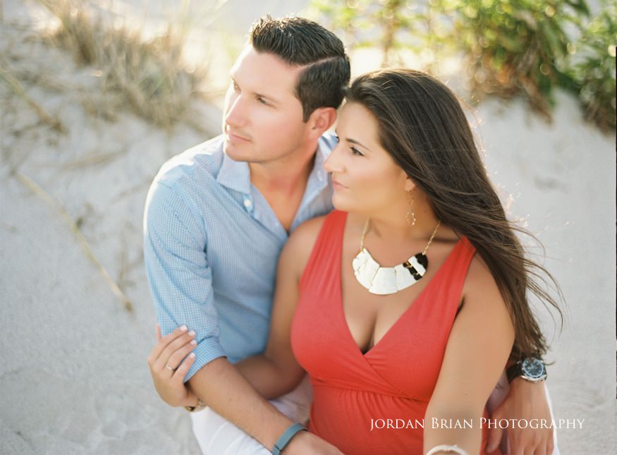 LBI engagement session couple on beach