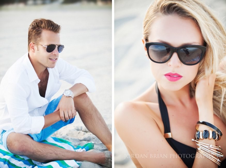 Simona and Brandon riding bicycles on the Ventnor boardwalk with their dog