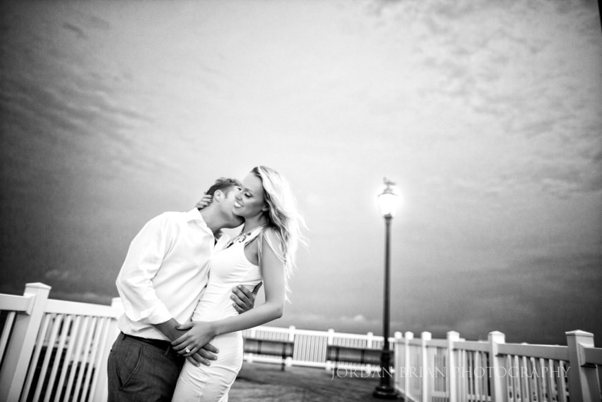 Simona and Brandon evening portraits on the Ventnor bayside in formal attire