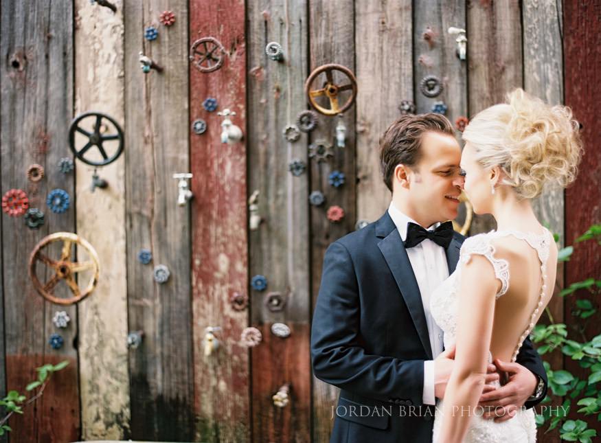 bride and groom portraits at rittenhouse square before curtis center wedding