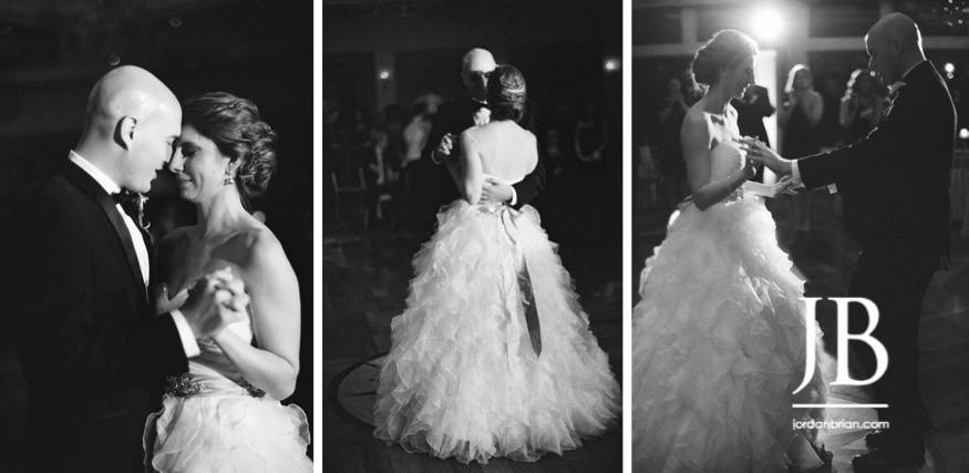 Wedding cake and reception details at Clark's Landing, Point Pleasant Beach NJ