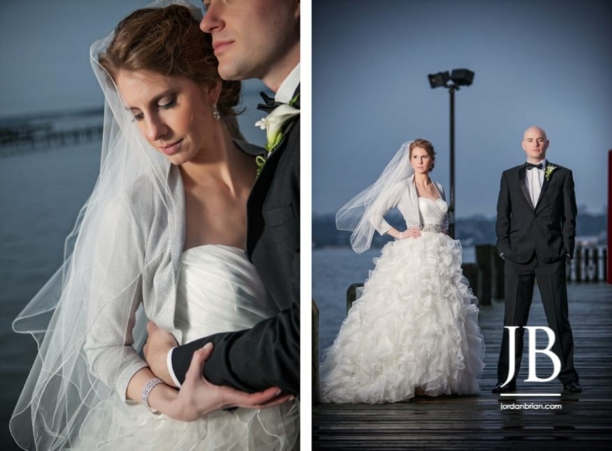 Stasia and Evan bridal party portraits at Clark's Landing, Point Pleasant Beach NJ