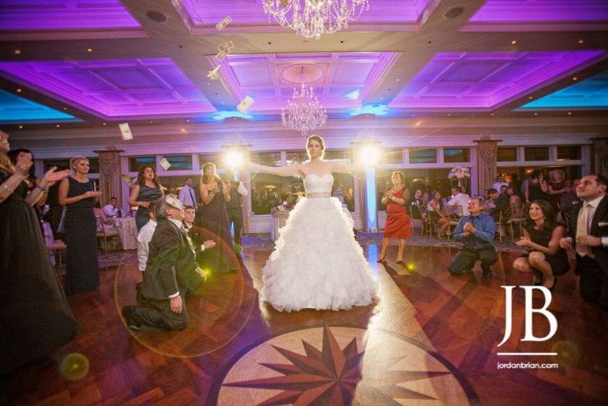 Stasia and Evan portrait from their Point Pleasant Beach winter wedding