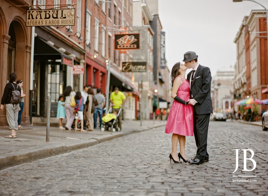 Mad Men themed couple portraits in Philadelphia