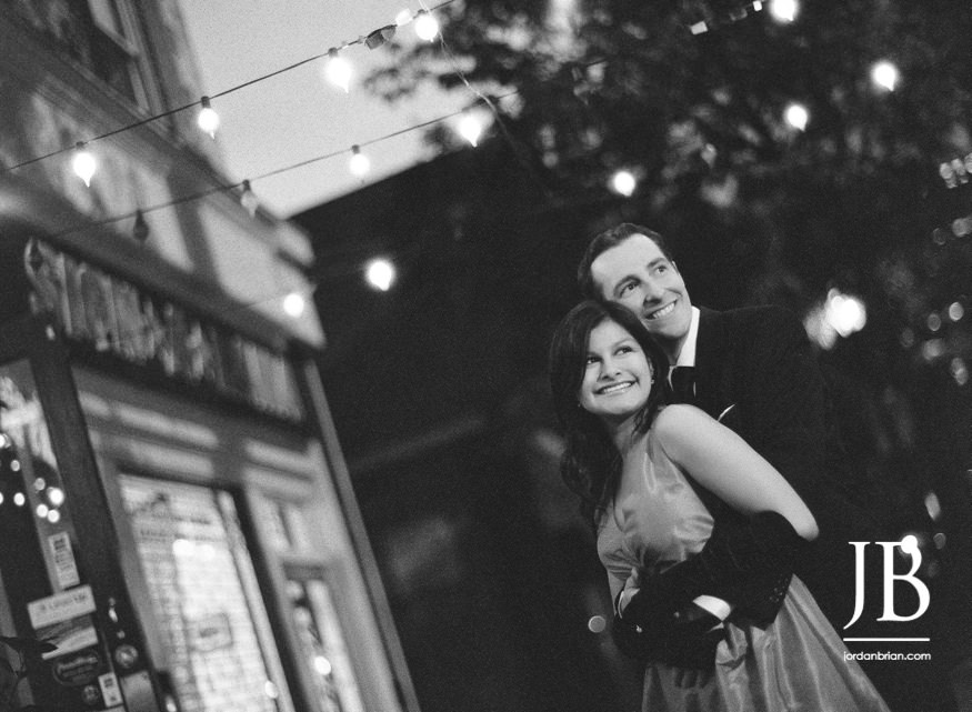 Stephanie and Rich dressed to the nines in Philadelphia