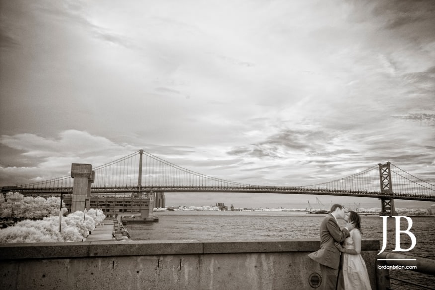 Stephanie and Rich exploring Old City during their session