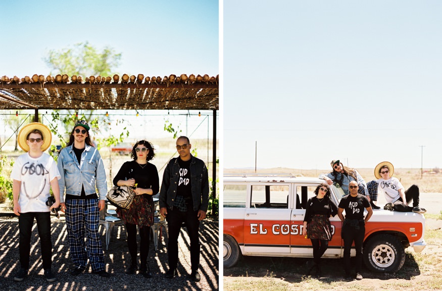 Jordan photographing street scenes in Marfa Texas during Marfa Time
