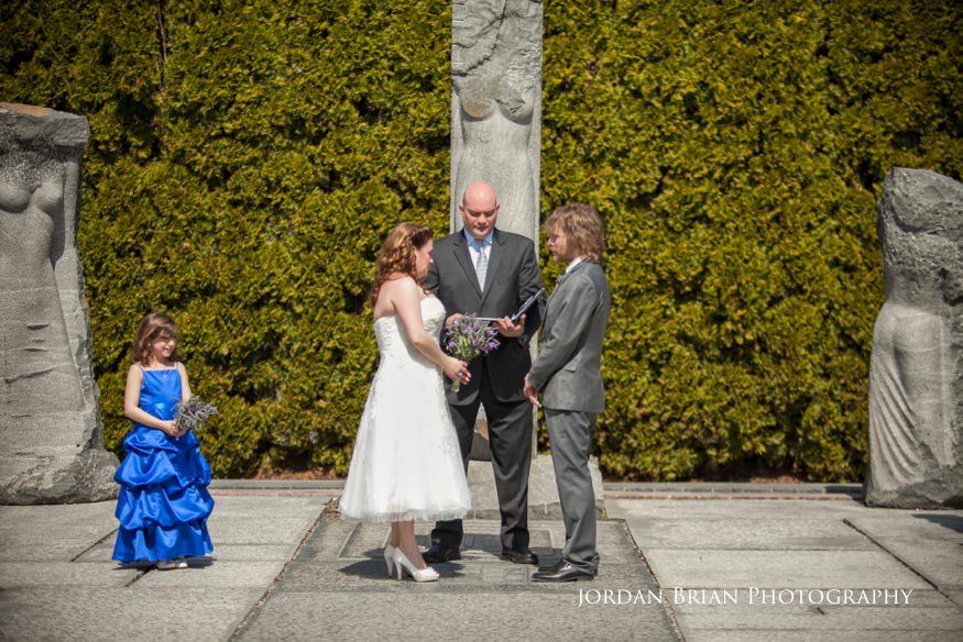 Wedding Ceremony at "The Nine Muses" at Grounds for Scultpture
