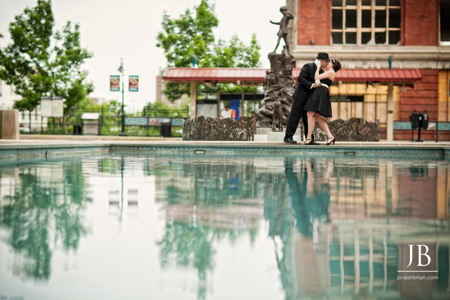 Veronica and Matt digital engagement portrait classic vintage GTKY session