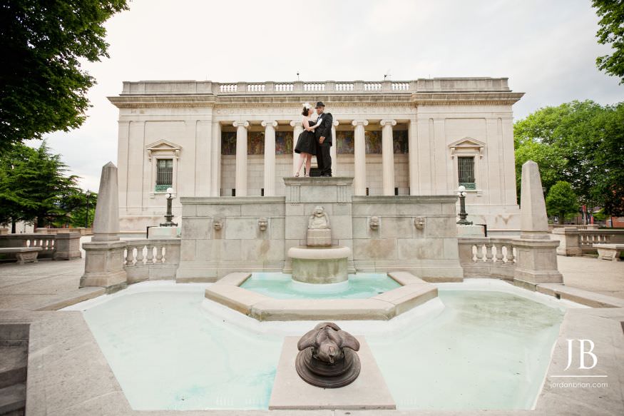 Veronica and Matt engagement session digital portrait vintage style