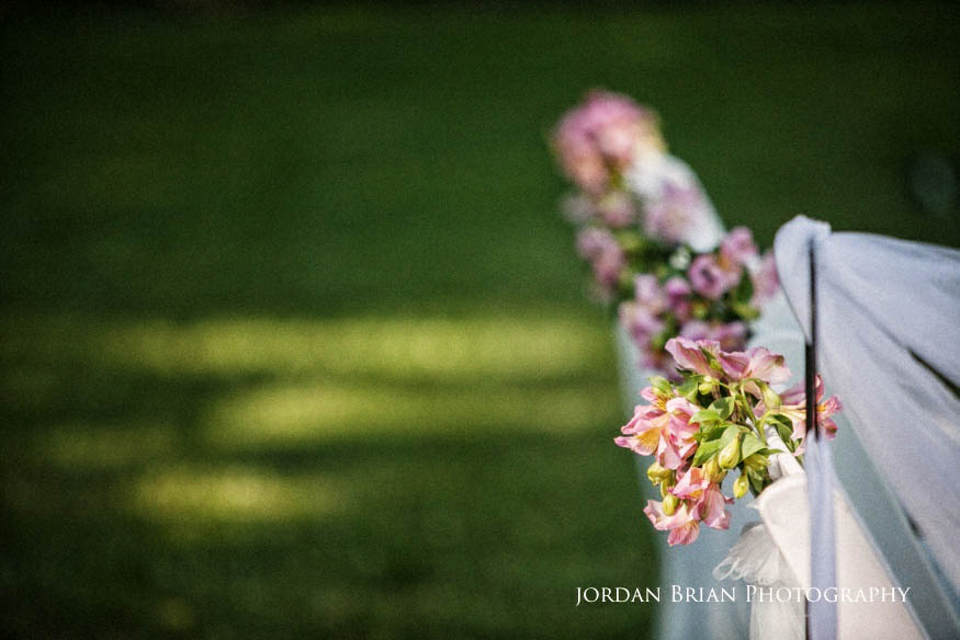 Yvonne walks down the aisle at her Valenzano Winery wedding