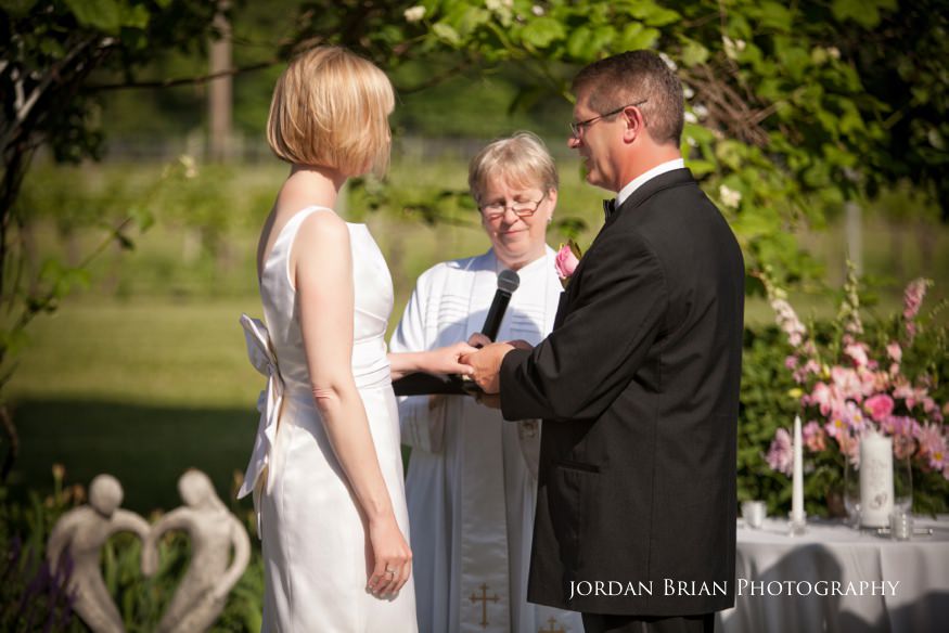 Toasts during the Valenzano Winery wedding reception