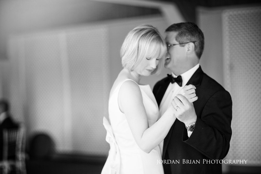 Wedding guest dancing at the Valenzano Winery reception
