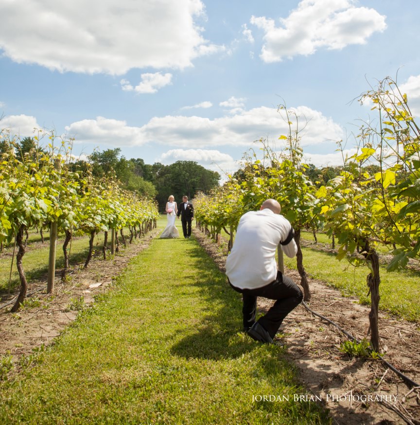 Yvonne and Bryan share a first look before their Valenzano Winery wedding, photograph 17
