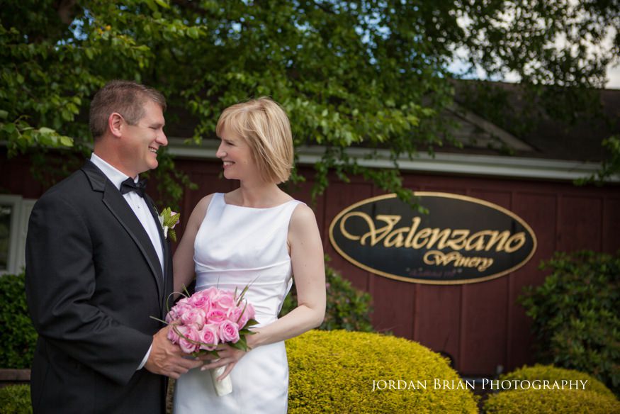 Bride and groom portrait at Valenzano Winery in Shamong NJ, photograph 18