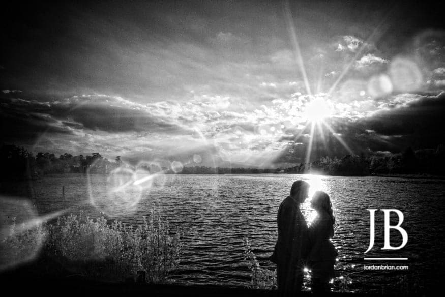 Black and White Film Engagement Session – Shamong, NJ – Ashley & Rory