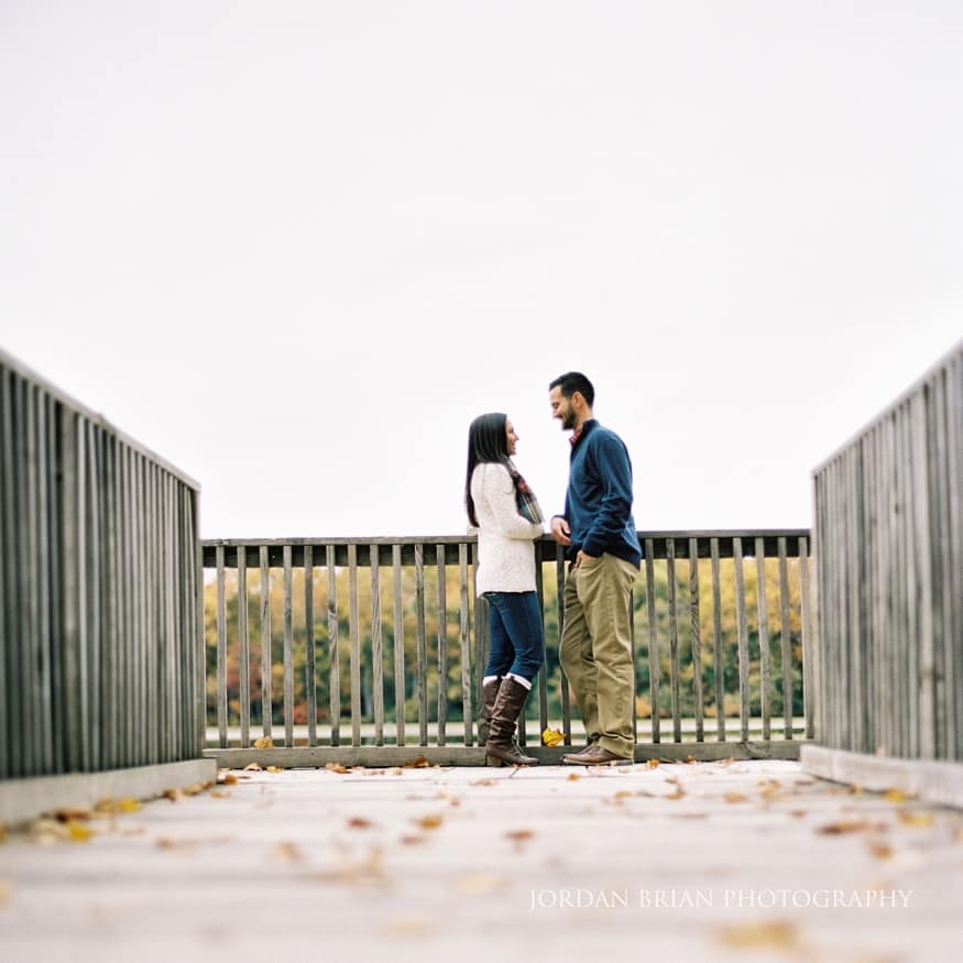 Smithville fall engagement photos of Caitlynn & Nick
