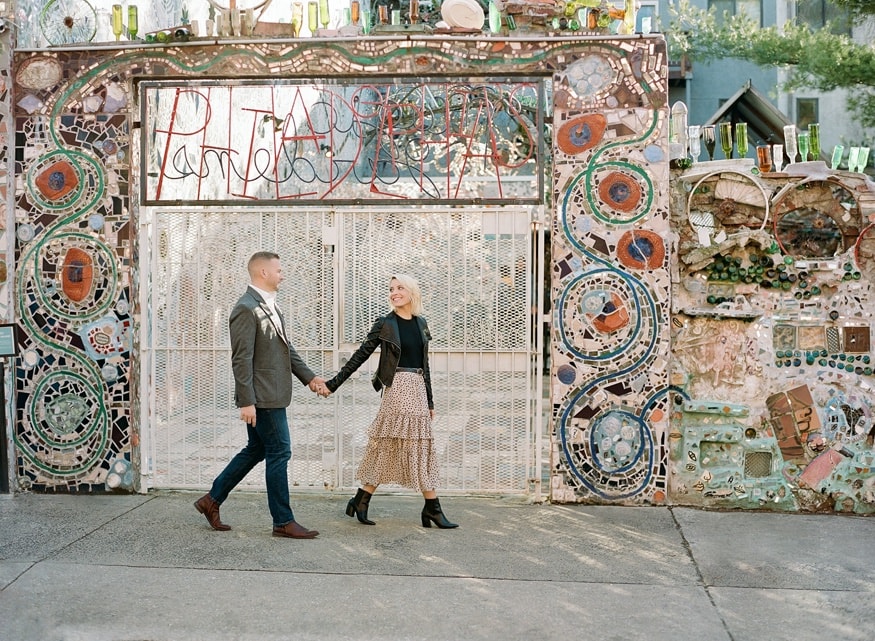 Philadelphia Magic Gardens Engagement Photos – South Street
