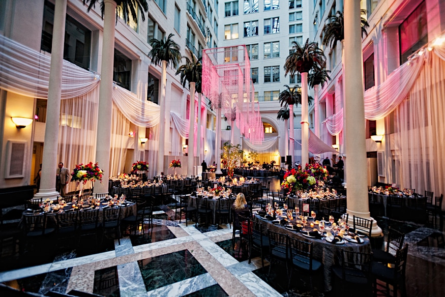 Curtis Center wedding reception space