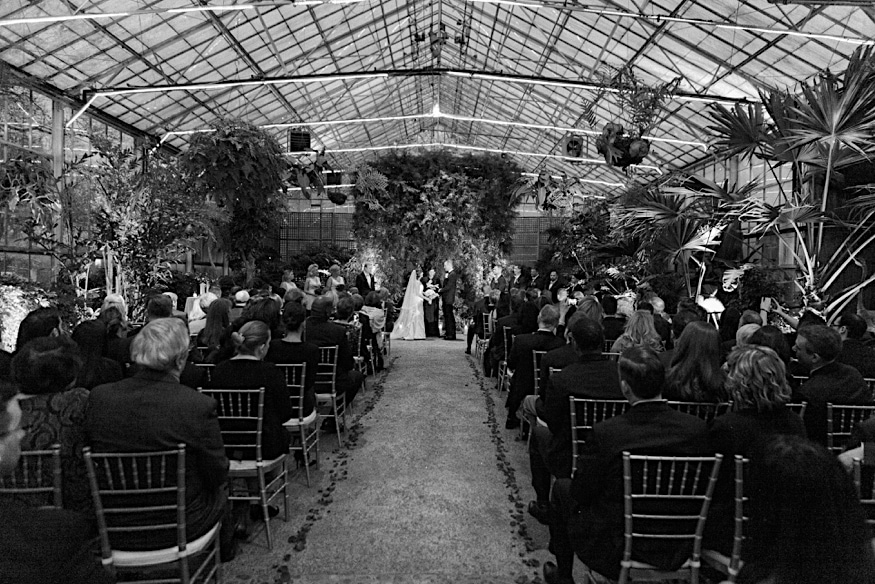 Fairmount Park Horticulture Center wedding ceremony vows