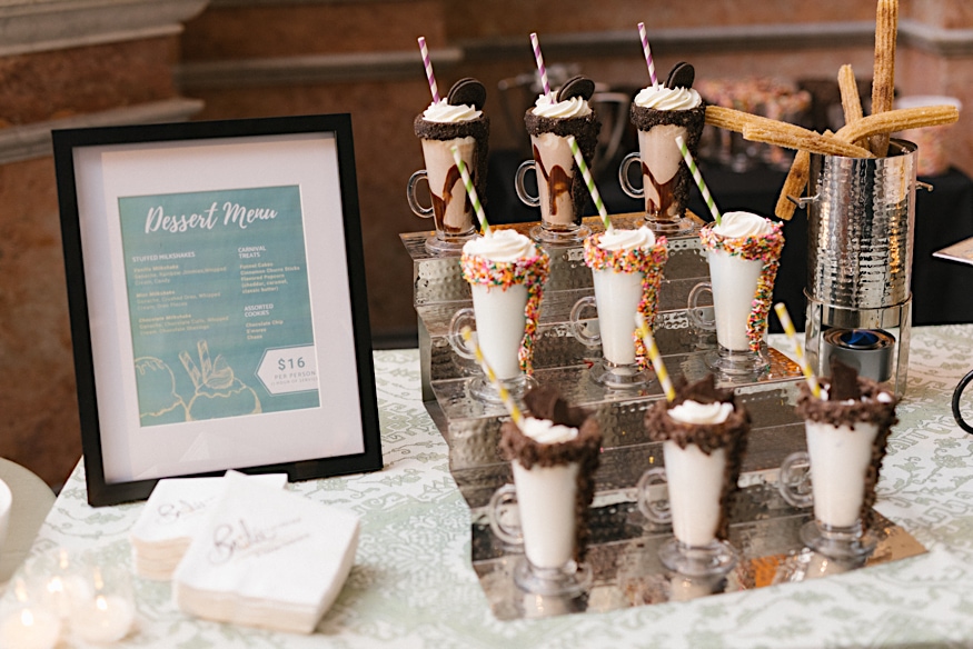 Please Touch Museum wedding reception dessert