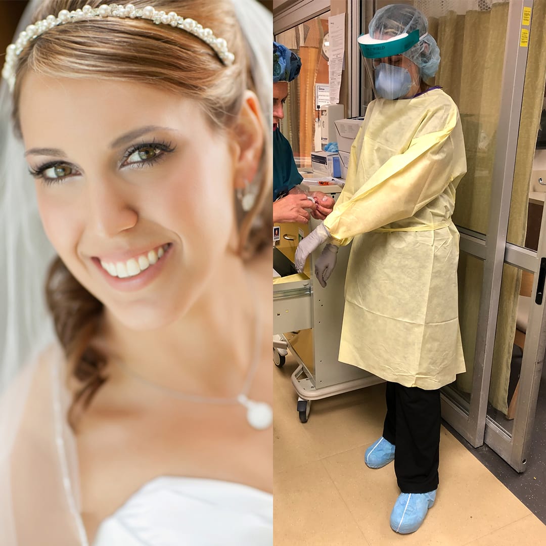 Philadelphia bride and nurse Jillian working through COVID-19