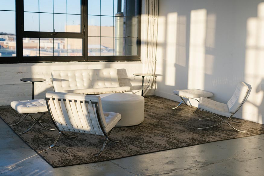 FAME MaKen Studios Philadelphia wedding venue seating area