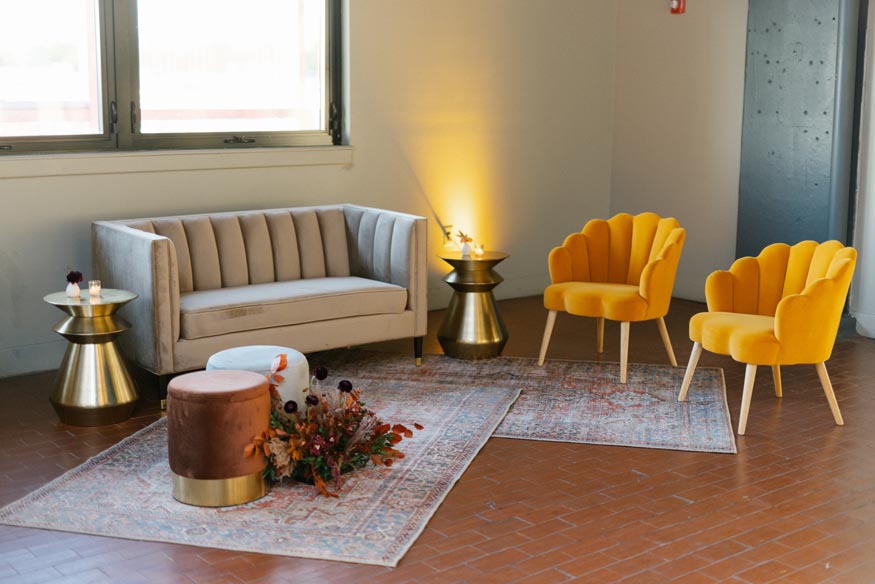 FAME MaKen Studios Philadelphia wedding venue seating area