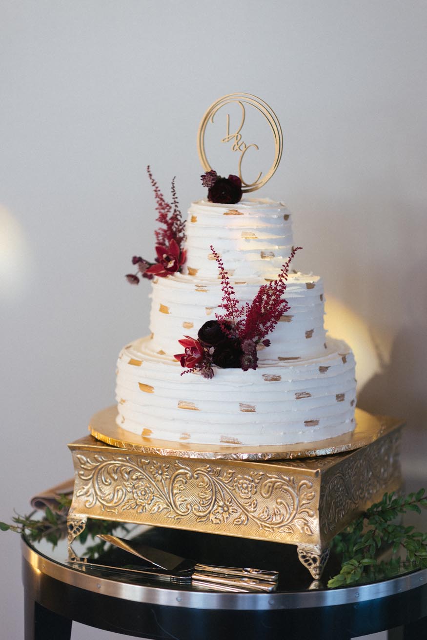 FAME MaKen Studios Philadelphia wedding reception details cake