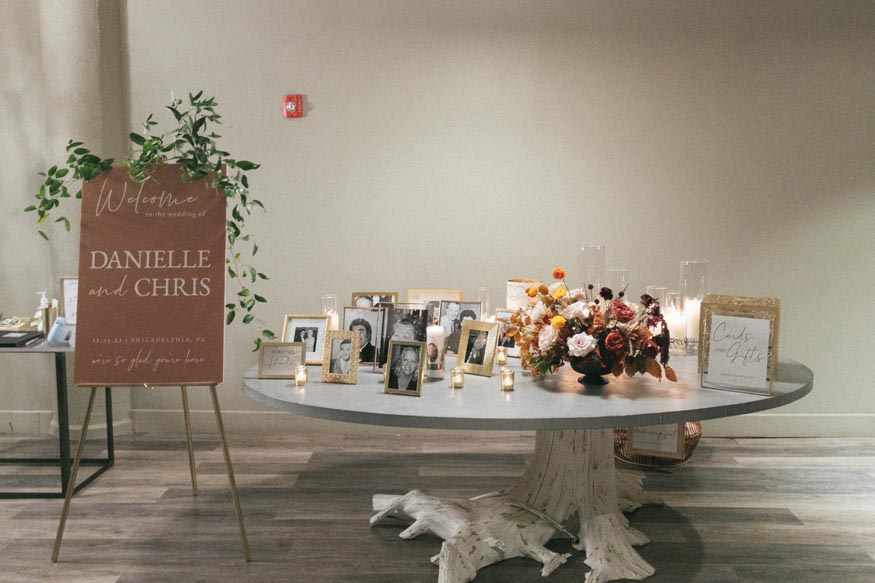 FAME MaKen Studios Philadelphia wedding reception details