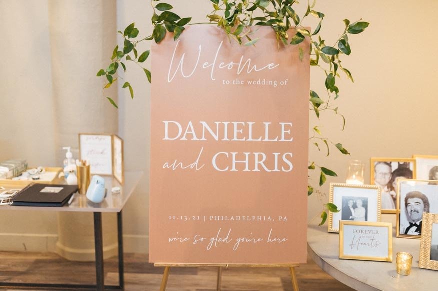 FAME MaKen Studios Philadelphia wedding reception details