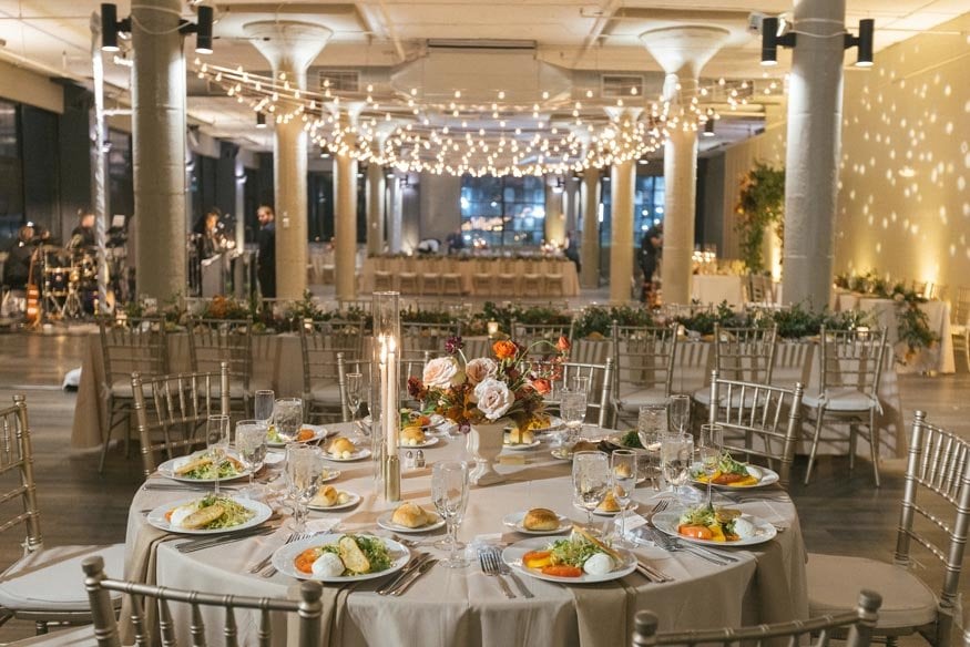 FAME MaKen Studios Philadelphia wedding reception details