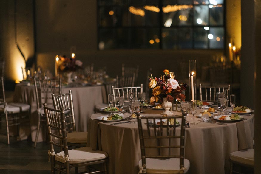FAME MaKen Studios Philadelphia wedding reception details