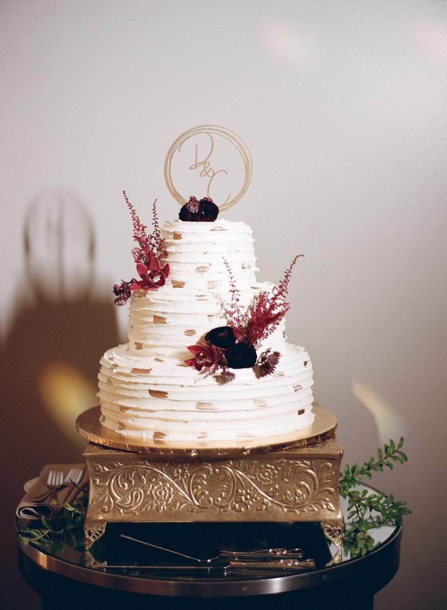 FAME MaKen Studios Philadelphia wedding reception details cake
