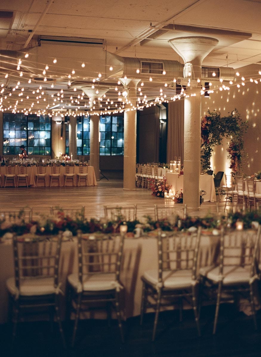FAME MaKen Studios Philadelphia wedding reception details