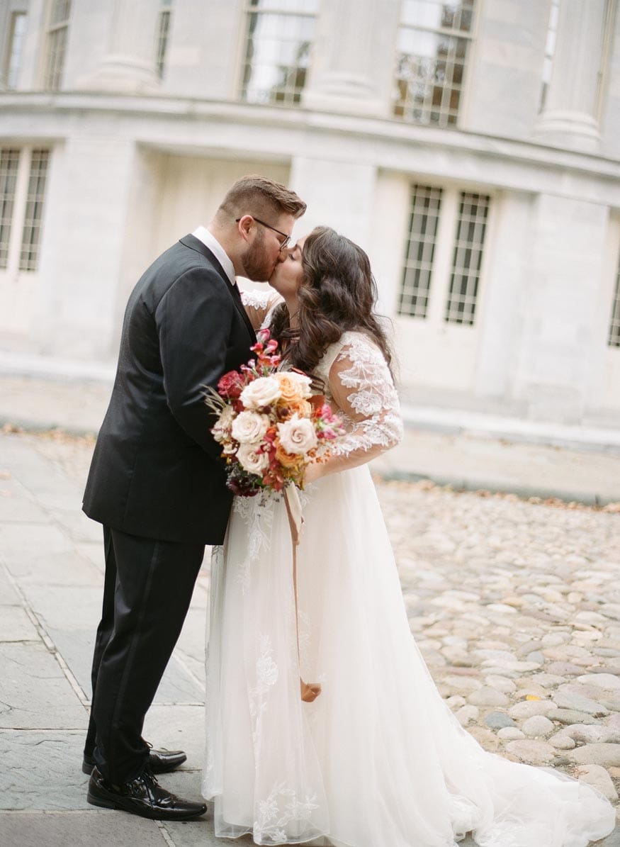 Philadelphia wedding bride and groom portraits