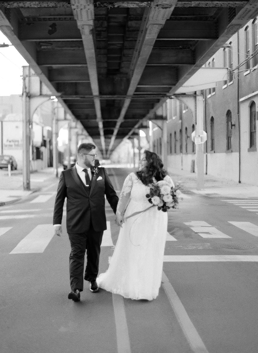 Philadelphia wedding bride and groom portraits