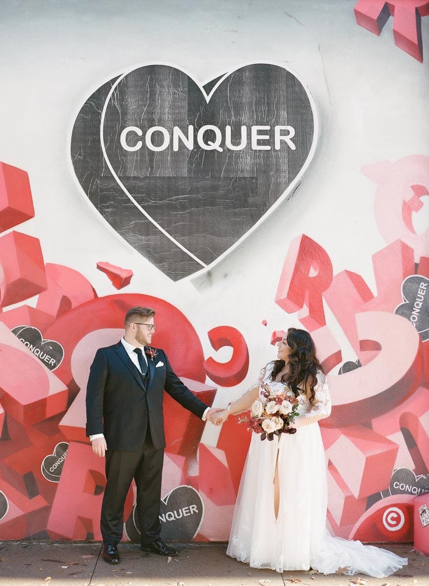 Philadelphia wedding bride and groom portraits