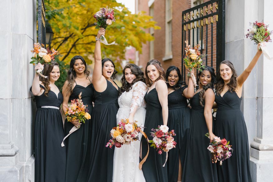 Philadelphia wedding bridesmaids