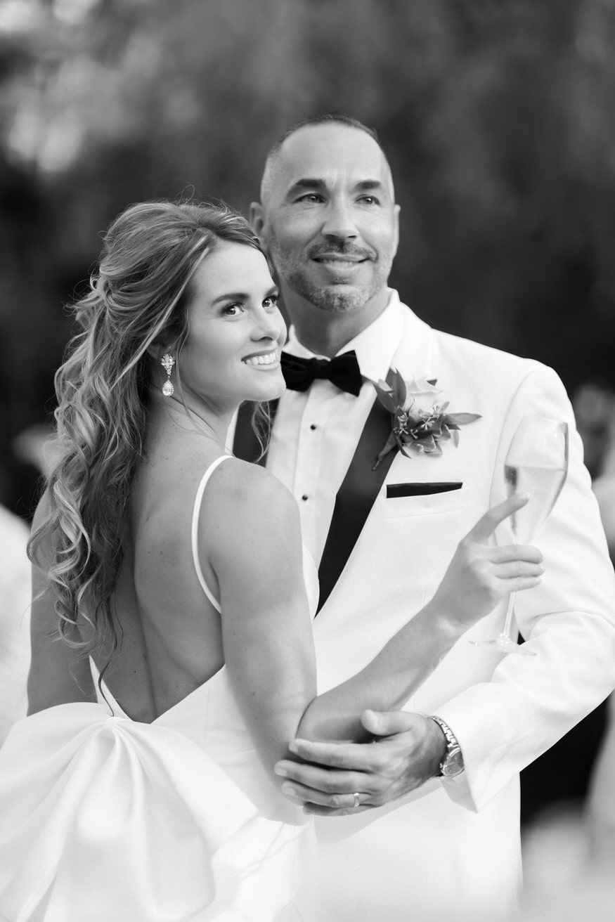 Lauren and Chris candid wedding day moment