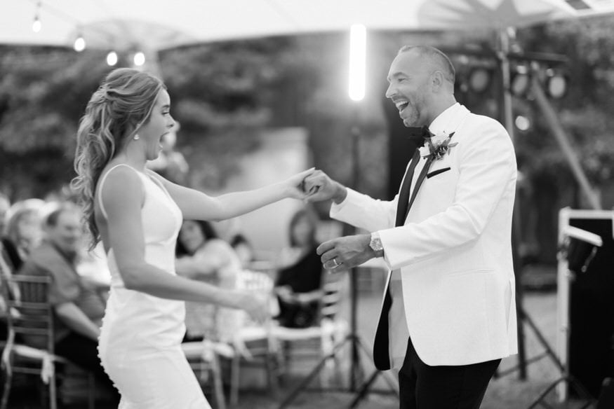 Lauren and Chris outdoor tented ceremony New Jersey (2)