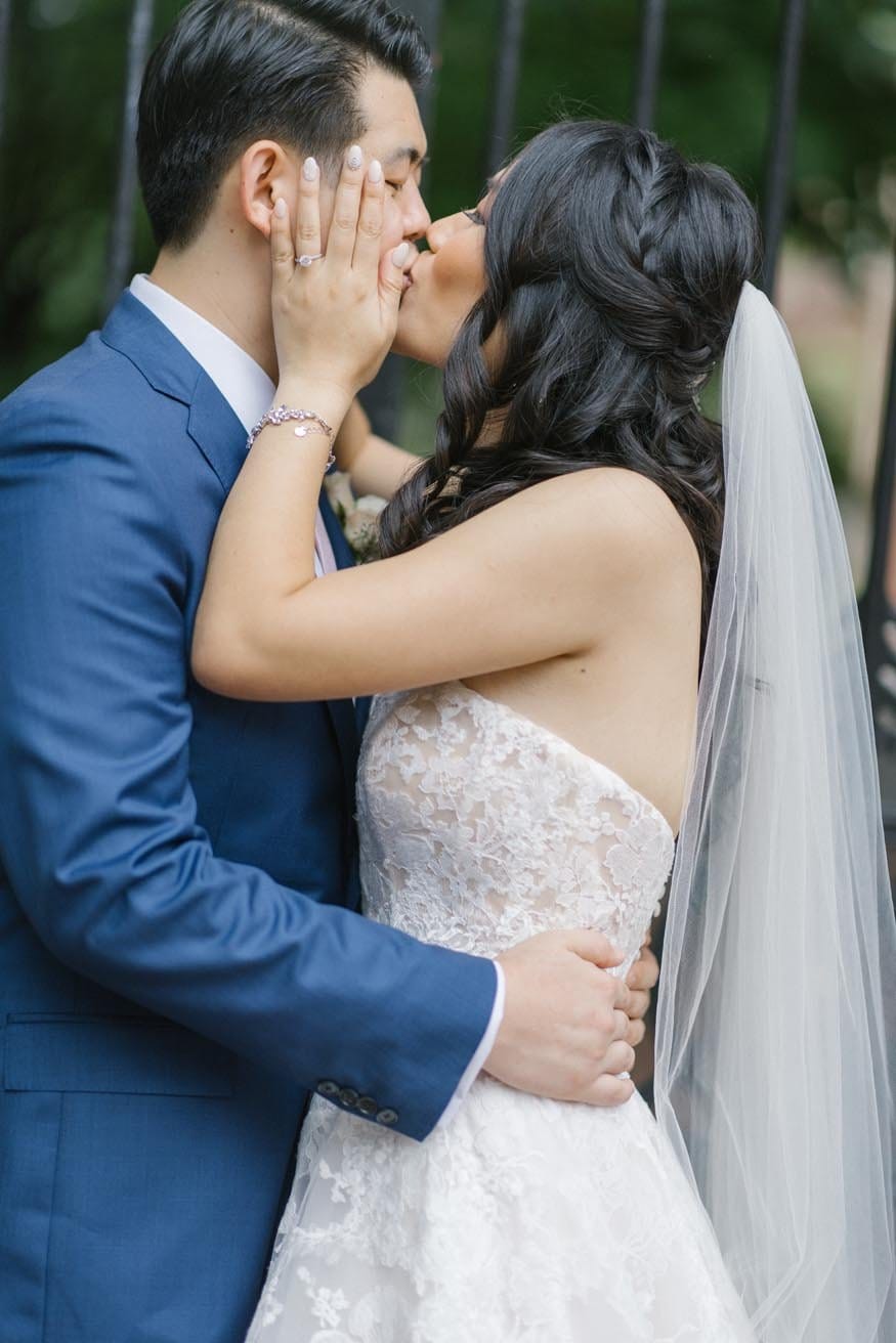 Philadelphia wedding bride and groom portrait