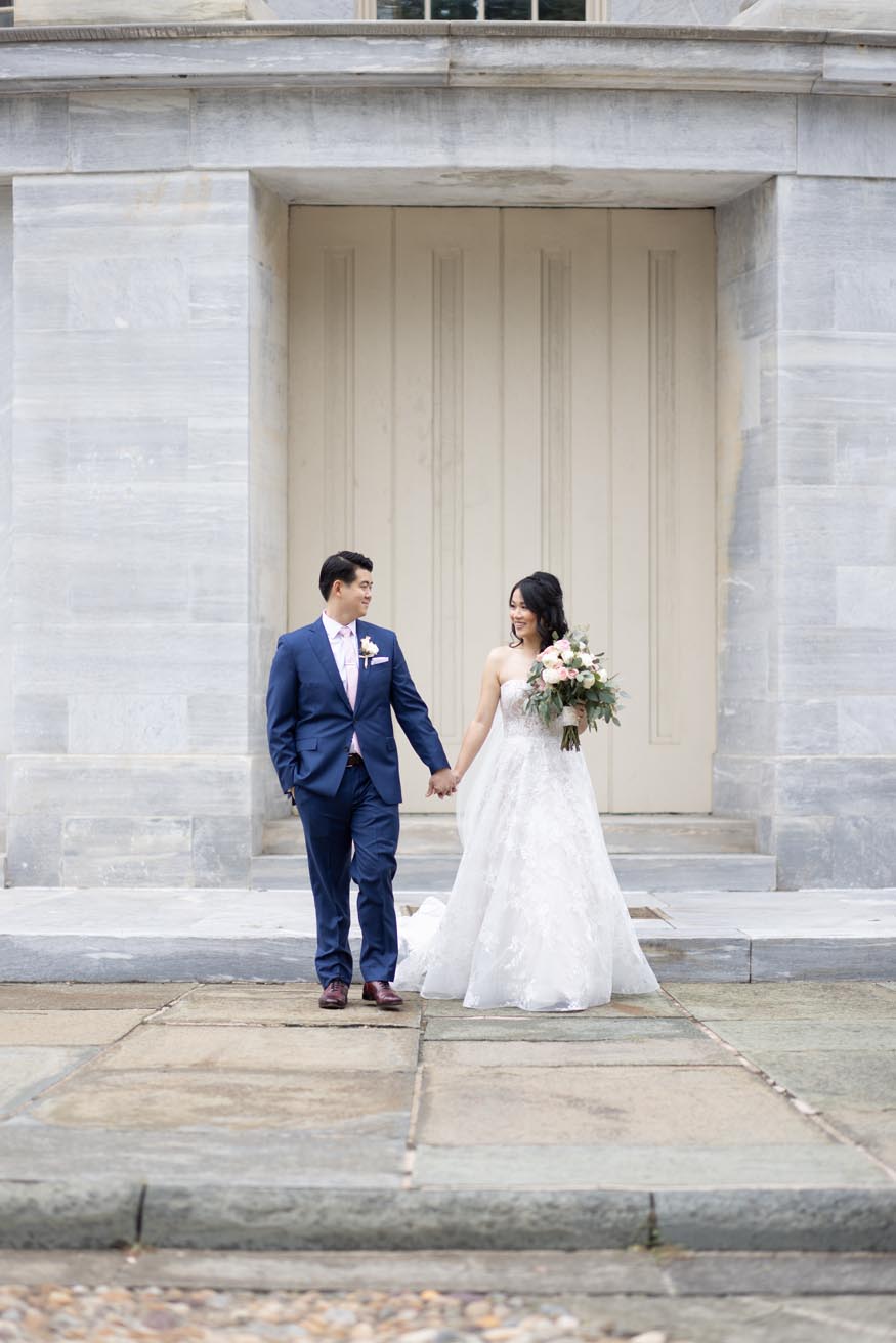 Philadelphia wedding bride and groom portrait