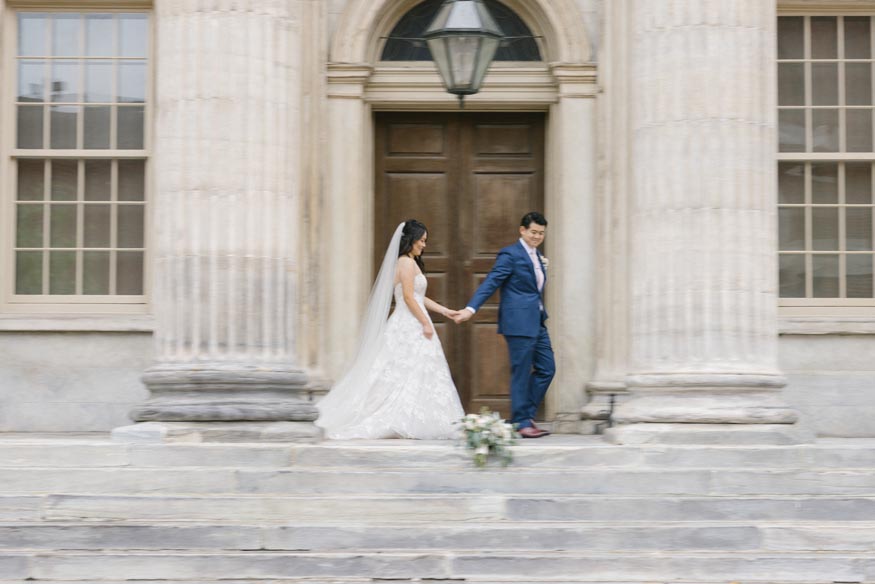 Philadelphia wedding bride and groom portrait