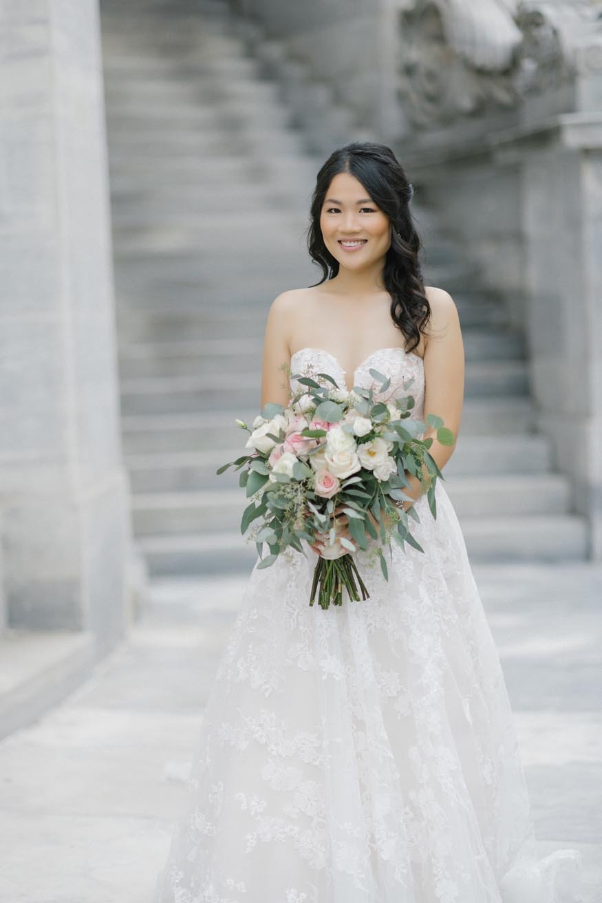 Philadelphia wedding bride portrait