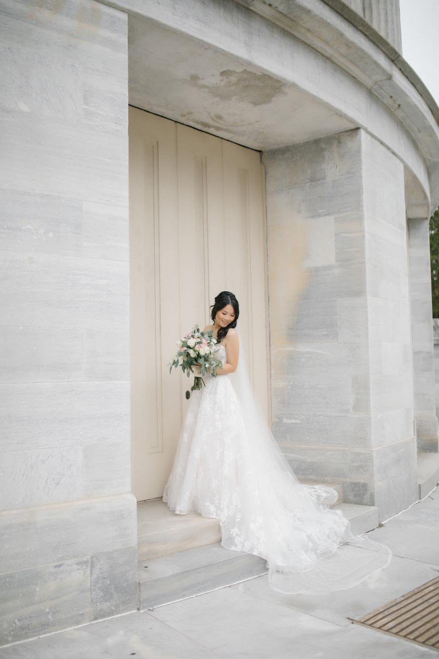 Philadelphia wedding bride portrait