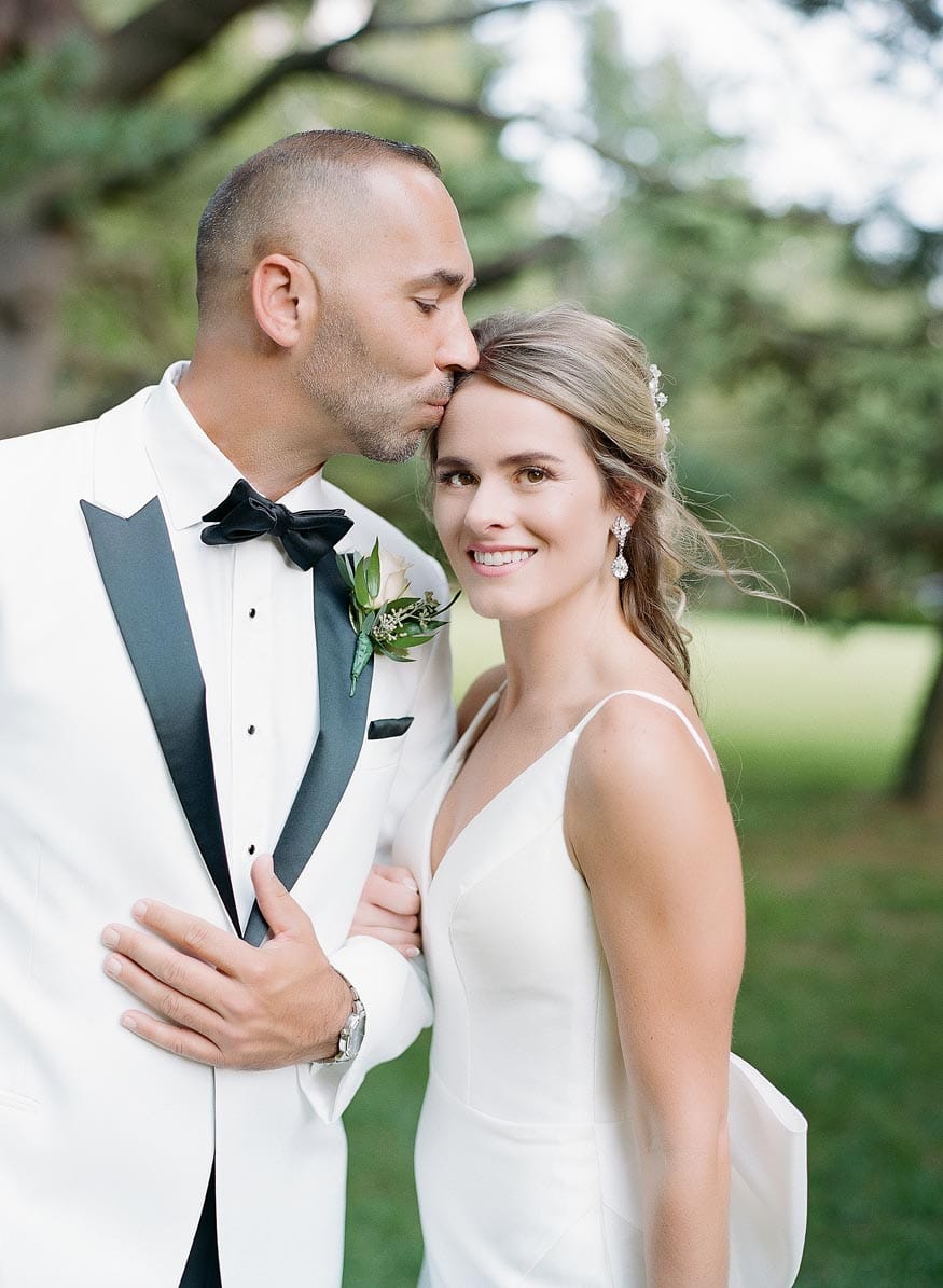 New Jersey private estate wedding bride and groom portraits